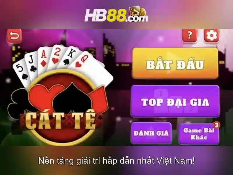 HB88: Danh mục trò chơi và trải nghiệm người dùng